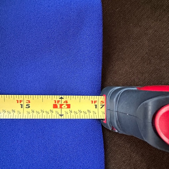 J. Crew Deep Blue Fit And flare Mini Skirt Sz 8 Zipper Is On The Back - Picture 9 of 10